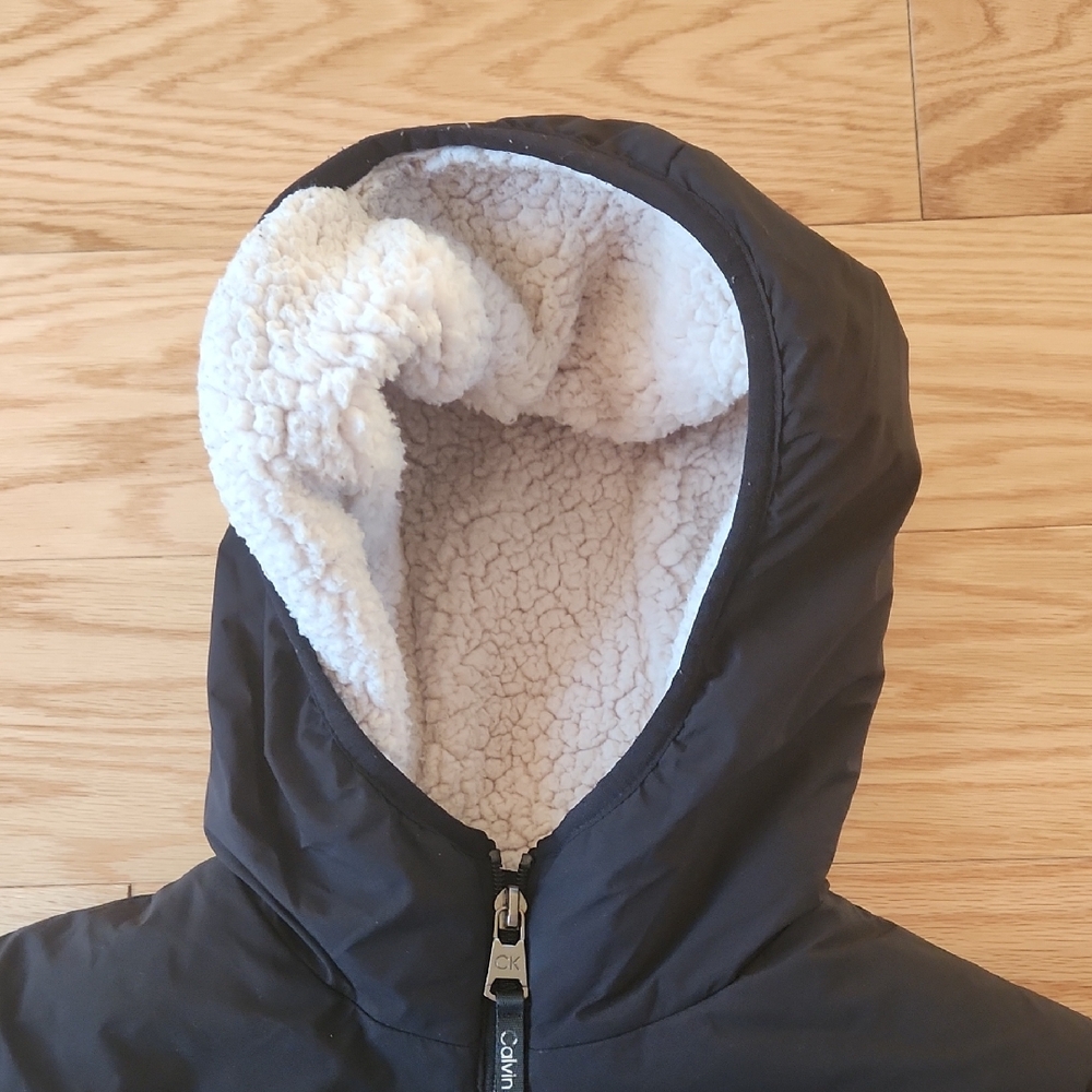Calvin Klein Infinite stretch water resistant jacket With hood Black Small - Picture 14 of 17